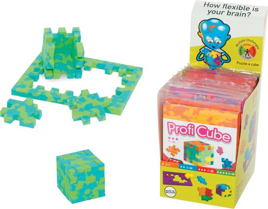 Thumbnail van een extra afbeelding van het spel HAPPY Profi Cube Display - 12 kubus puzzels