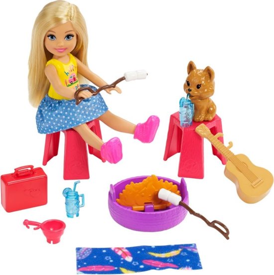 Barbie Chelsea Camper Speelset Met Vele Accessoires - Barbiepop