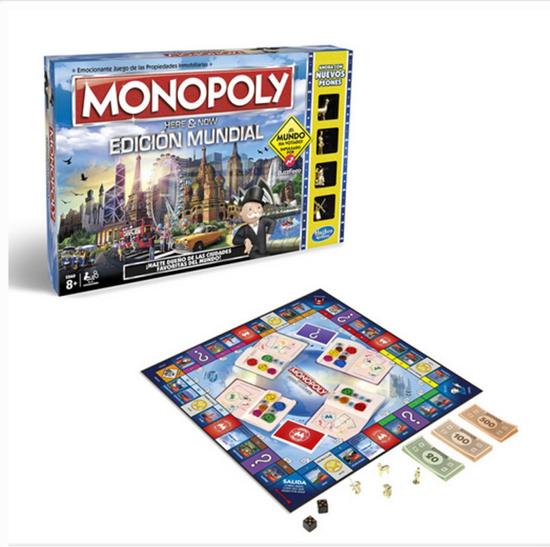 Thumbnail van een extra afbeelding van het spel Monopoly Wereld Editie - Bordspel