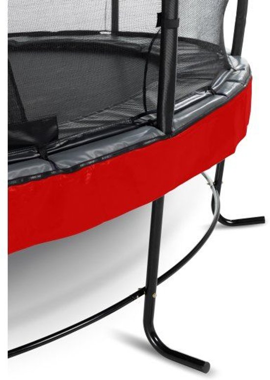 EXIT Elegant Premium trampoline ø366cm met veiligheidsnet Economy - rood
