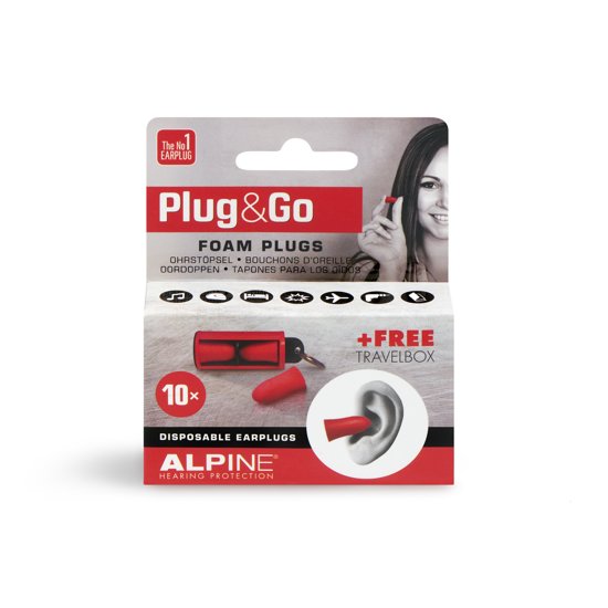 Alpine Plug & Go gehoorbescherming, 10 stuks