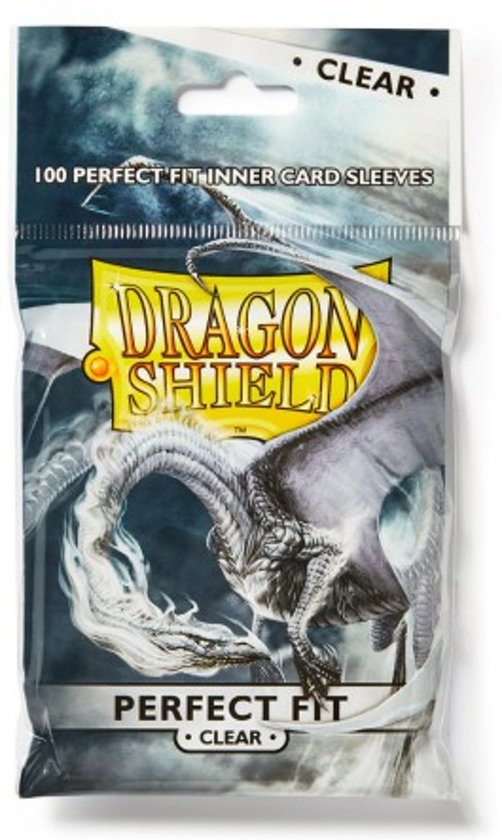 Afbeelding van het spel Dragon Shield 100 Bag Perfect Fit Sleeves Clear