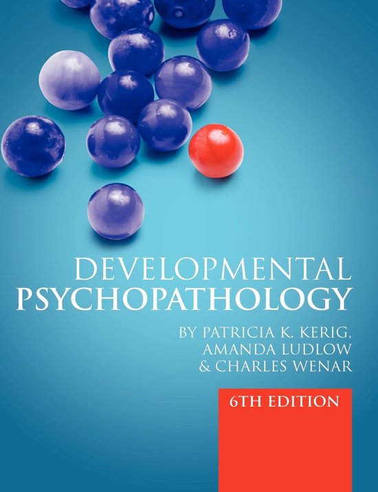Ontwikkelingspsychopathologie: Colleges 1-7 (alle colleges)