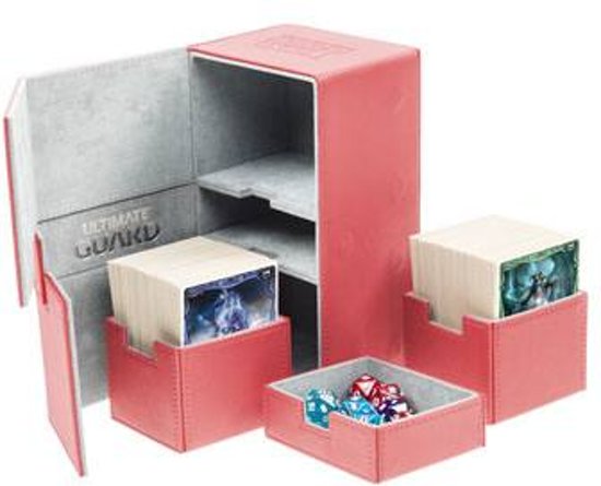 Afbeelding van het spel Ultimate Guard Twin Flip 'n' Tray Deck Case XenoSkin Red