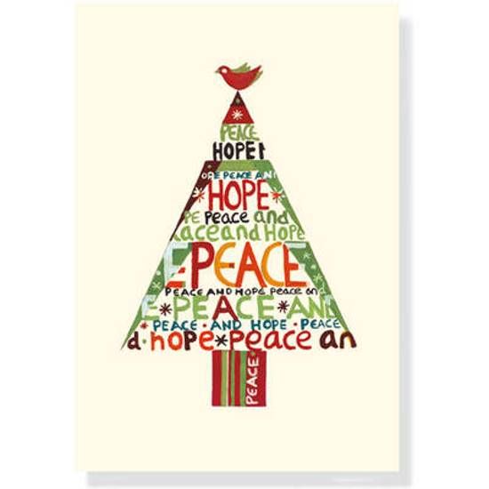 Afbeelding van het spel Peace Hope Tree Small Boxed Holiday Cards