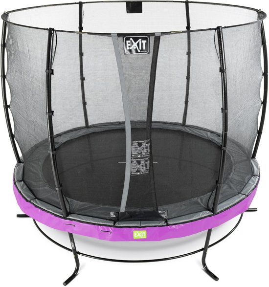 EXIT Elegant trampoline ø253cm met veiligheidsnet Economy - paars