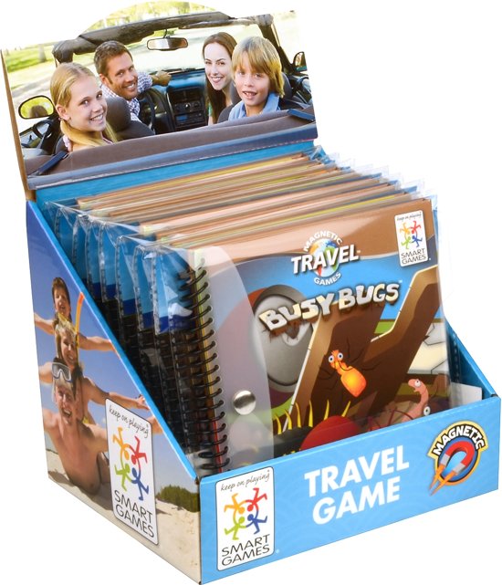Thumbnail van een extra afbeelding van het spel Smart Games Magnetic Travel BusyBugs - Reiseditie