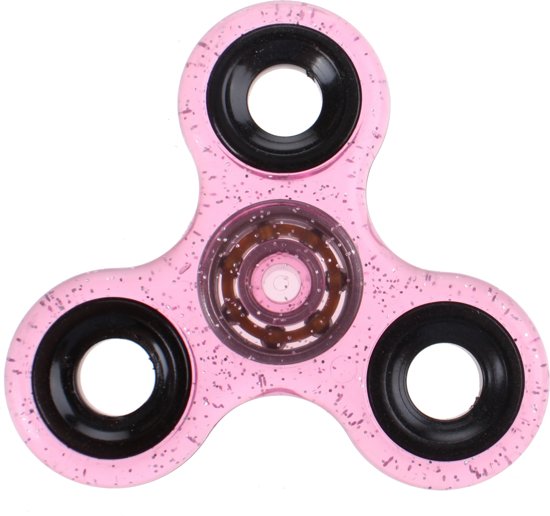 Afbeelding van het spel Toi-toys Fidget Spinner Glitter Roze 8 Cm