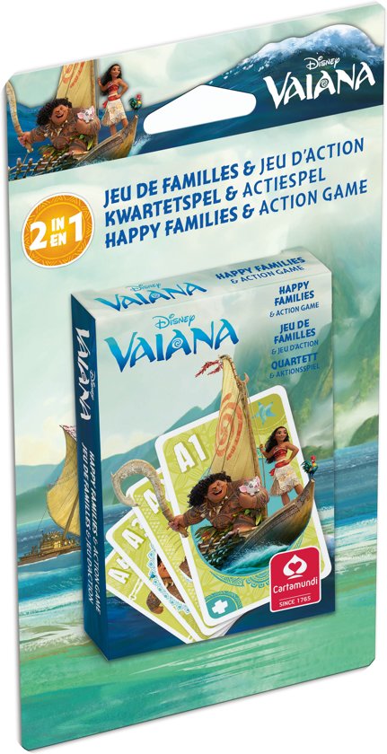 Thumbnail van een extra afbeelding van het spel Disney Vaiana - 2 in 1 - Kwartet en Actiespel