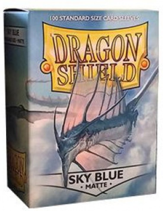 Afbeelding van het spel Dragon Shield Standard Sleeves - Matte Sky Blue (100 Sleeves)