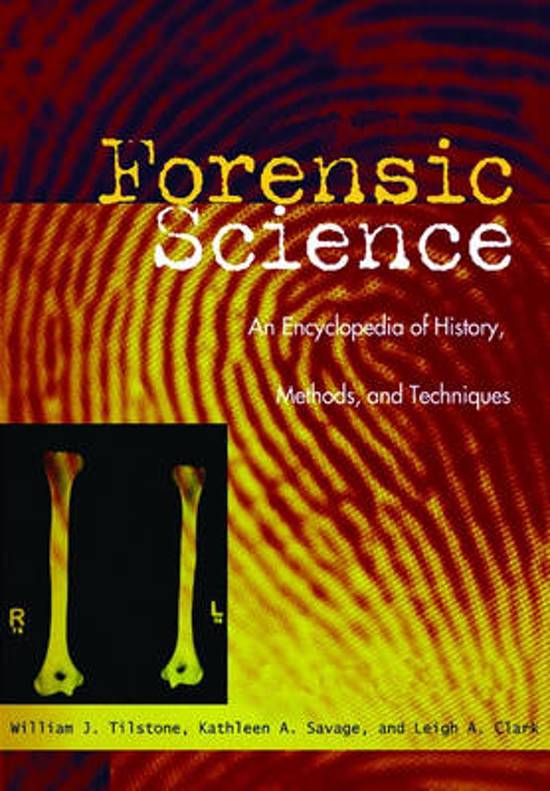 Exam (elaborations) FOR3701 Assignment 2 (COMPLETE ANSWERS) Semester 1 2024 (725889) - DUE 26 April 2024 •	Course •	Forensic Methods and Techniques: Module A (FOR3701) •	Institution •	University Of South Africa (Unisa) •	Book •	Forensic Science FOR3701 As