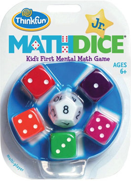 Thumbnail van een extra afbeelding van het spel Math Dice Junior - Breinbreker
