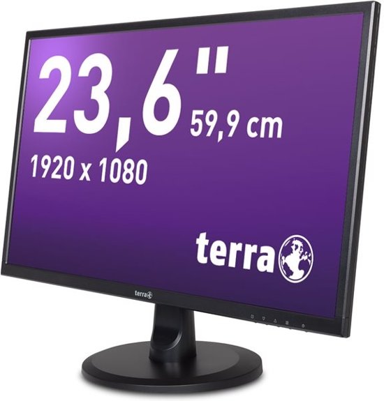 Wortmann AG 3030029 23.6'' Full HD LED Flat Zwart computer monitor LED display
