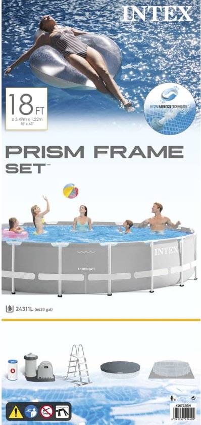 Intex Prism Frame Zwembadset rond 549x122 cm 26732GN