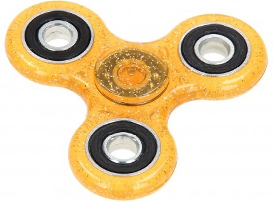 Afbeelding van het spel Spinner Glitter oranje