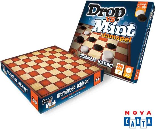 Thumbnail van een extra afbeelding van het spel Spel Drop Vs. Mint Damspel