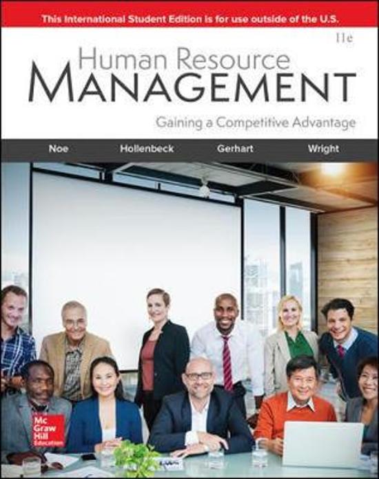 Human Resource Management Summary Book (Noe et al.)   Lecture Notes
