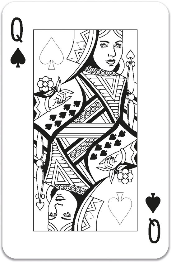 Thumbnail van een extra afbeelding van het spel Colour-In Speelkaarten King/Queen of Colours