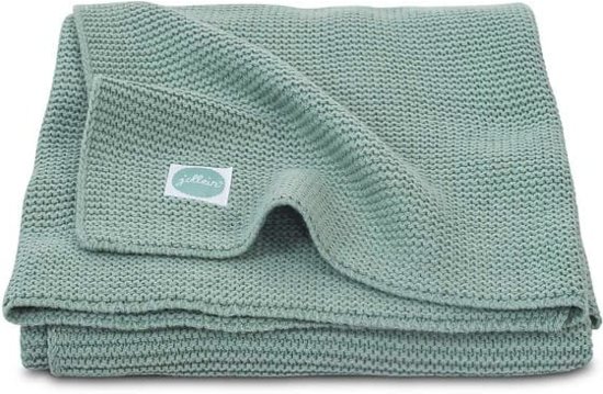 Jollein Basic knit Deken 100x150cm forest green