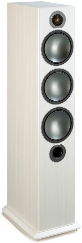 Monitor Audio Bronze 6 - Vloerstaande Speaker - Wit