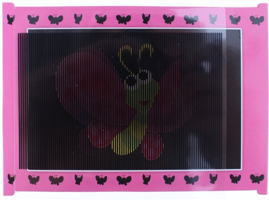 Afbeelding van het spel Toi-toys Magische Bewegende Kaart Vlinder Roze
