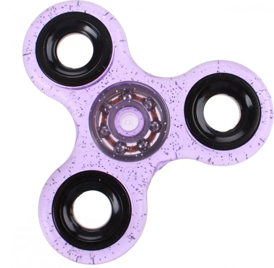 Afbeelding van het spel Toi-toys Fidget Spinner Glitter Paars 8 Cm