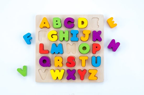 Thumbnail van een extra afbeelding van het spel Alfabet puzzel - rubberhout