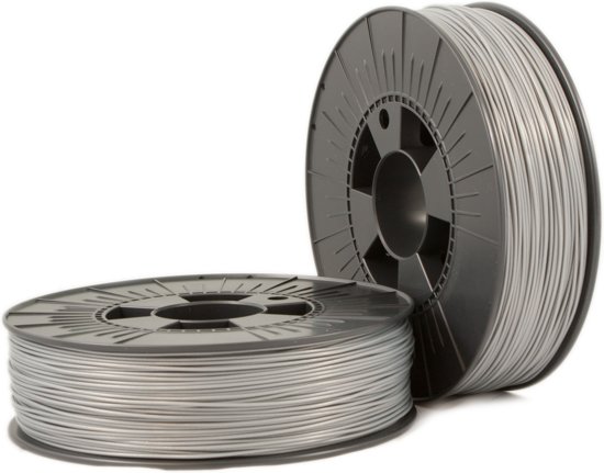 PLA 1,75mm silver ca. RAL 9006 0,75kg - 3D Filament Supplies