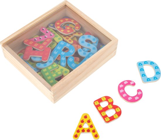 Thumbnail van een extra afbeelding van het spel Small Foot Magneten Letters