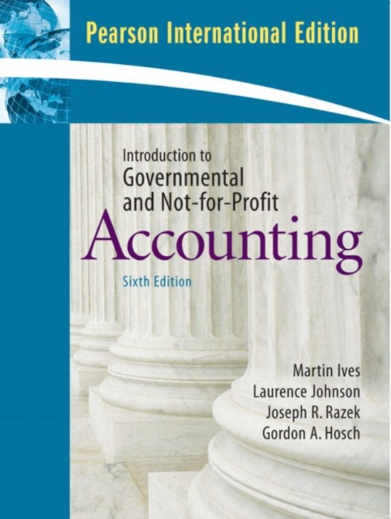 Introduction To Government And Not-For-Profit Accounting