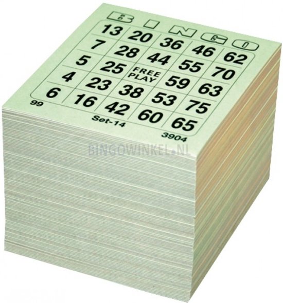 Afbeelding van het spel Bingokaarten 1 t/m 75 | 10 Game | Enkel - Bingoboek