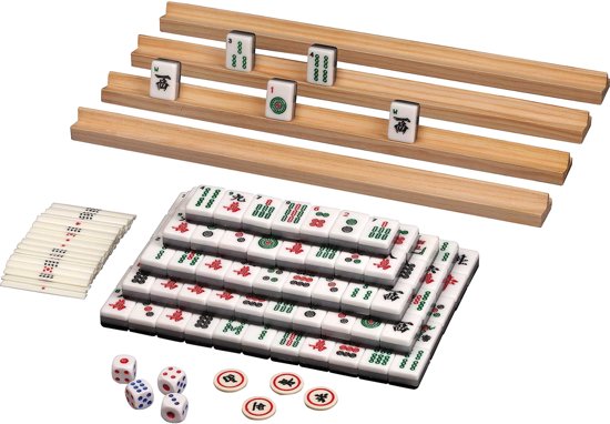 Afbeelding van het spel Philos Mahjong met arabische tekens - plastic stenen -  29 x 21 x 14 mm