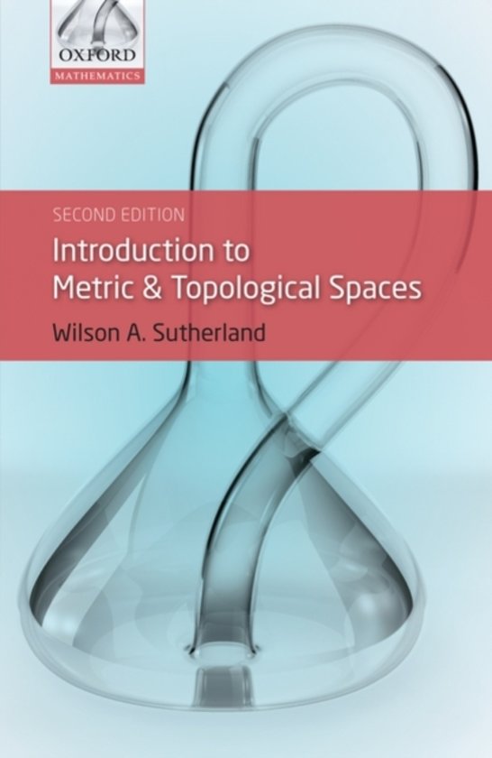 Introduction to Metric and Topological Spaces 9780199563081 Wilson A. Sutherland