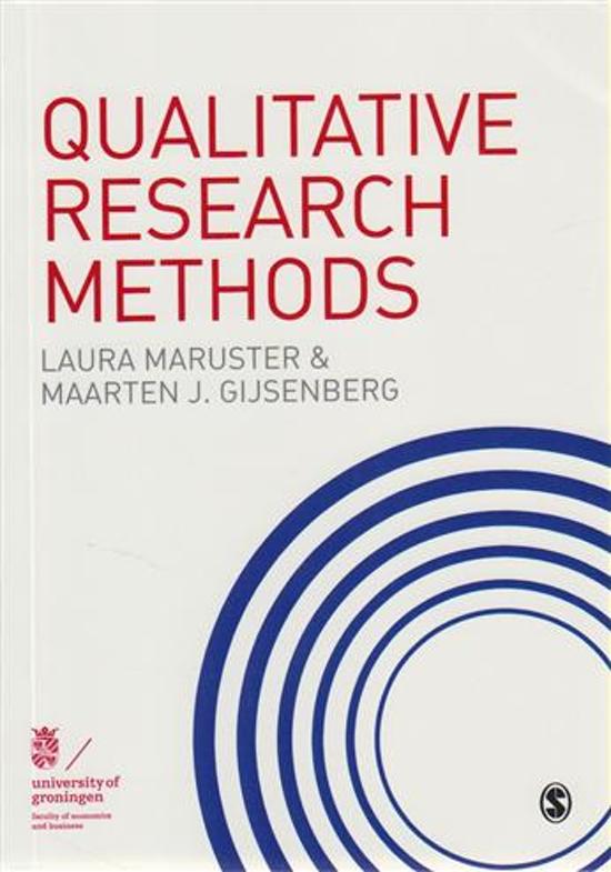 Summary - Qualitative Research Methods