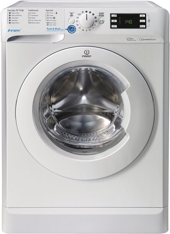Indesit BWE 71452 W NL wasmachine Vrijstaand Voorbelading Wit 7 kg 1400 RPM A++