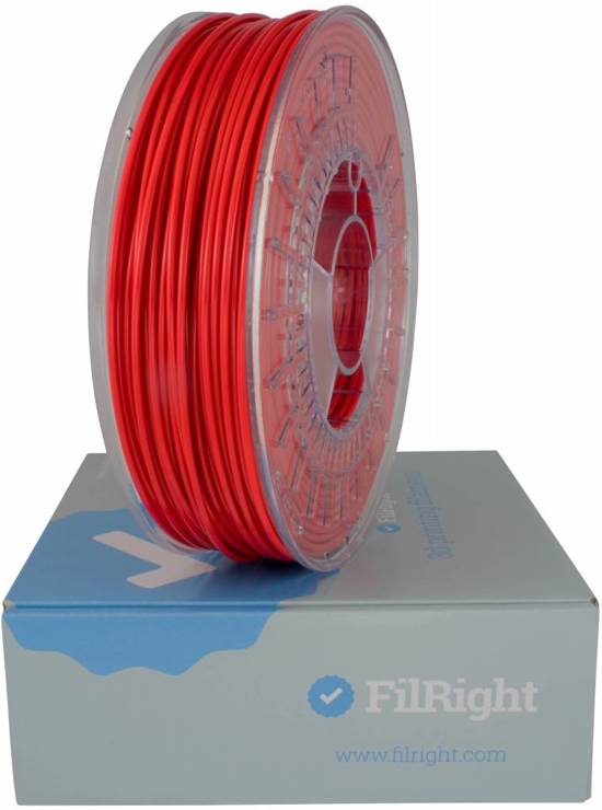 FilRight Maker PLA Filament - 1.75mm - 1 kg - Rood