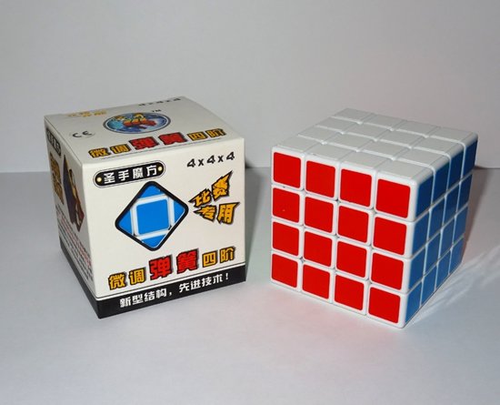 Thumbnail van een extra afbeelding van het spel Shengshou 4x4x4 cube - Witte kubus - incl. gratis verzenden