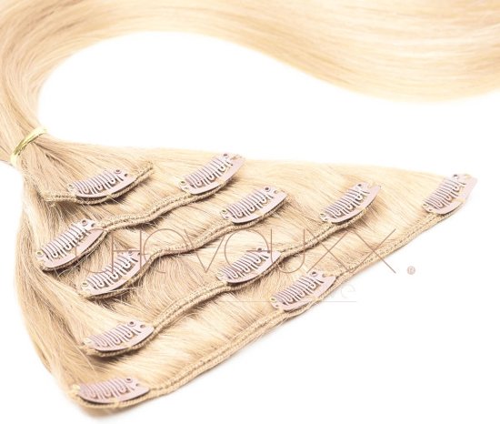 Foto van Clip-in extensions Blond 40 cm