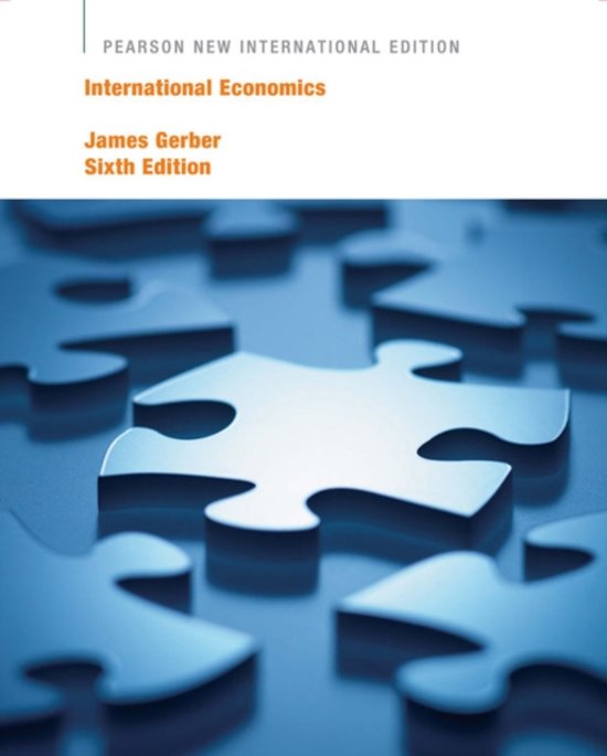 International Economics: Pearson  International Edition