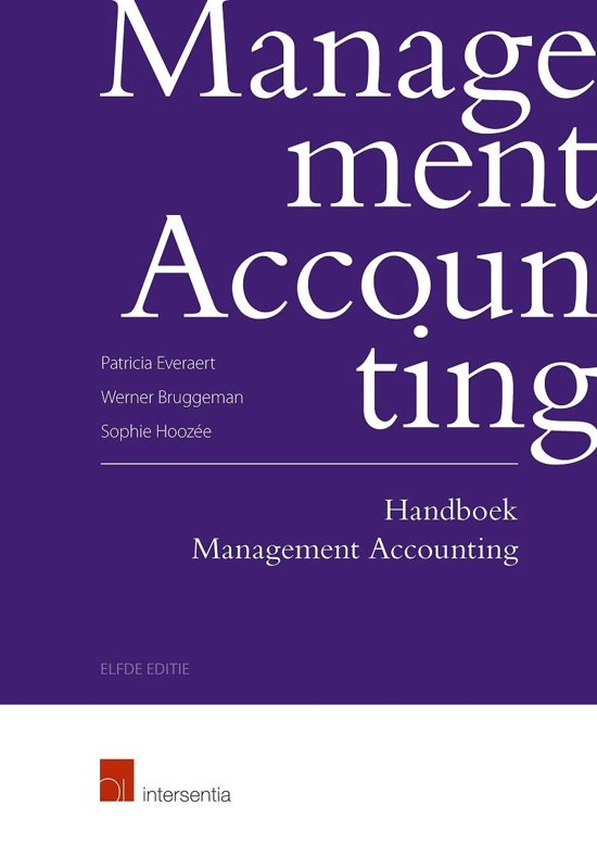 Samenvatting handboek management accounting (KBAN)  inclusief notities en slides les + korte svt