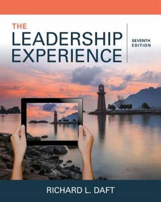Complete Test Bank Leadership Experience 7th Edition Daft   Questions & Answers with rationales (Chapter 1-30)