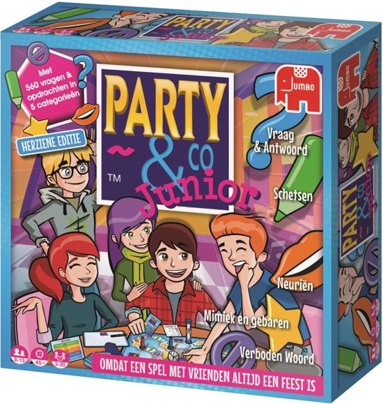 Thumbnail van een extra afbeelding van het spel Jumbo Party & Co Junior Gezelschapsspel