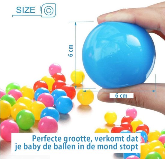 Eyzo 150 Kleurrijke Ballenbak Ballen - Ballentent Speelgoed - 6 cm