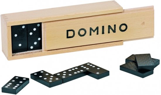 Afbeelding van het spel Goki Domino 28 blokjes 17,4 x 6 x 4 cm