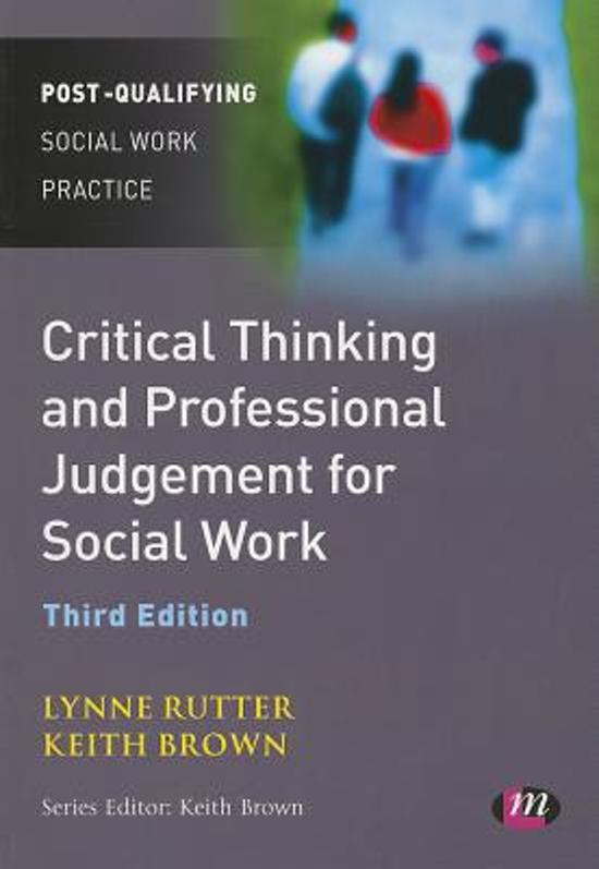 critical thinking exercises for social workers
