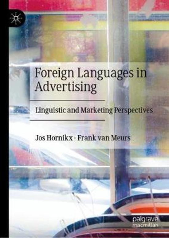Summary of Foreign languages in Advertising, IBC, Radboud University, period 2