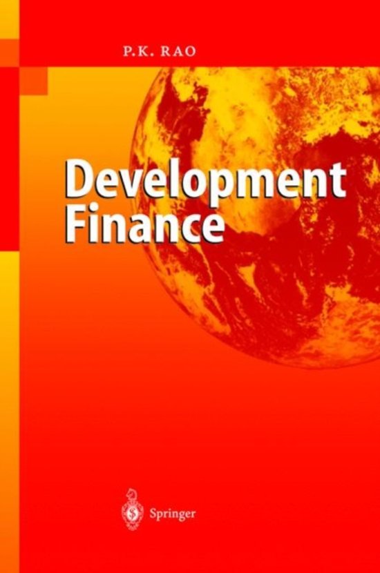 Rao (2003): Development Finance