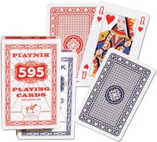 Afbeelding van het spel Speelkaarten Bridge 595 linnen Piatnik