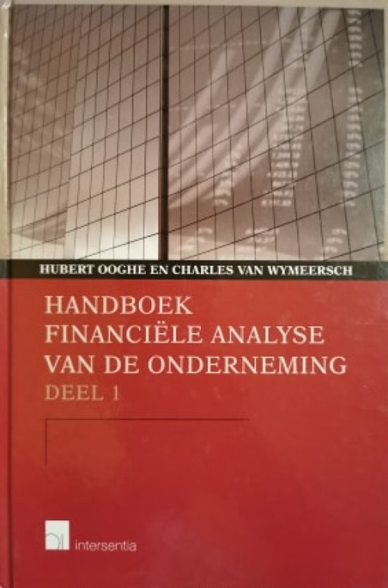 Handboek Financiele Analyse Van De Onderneming