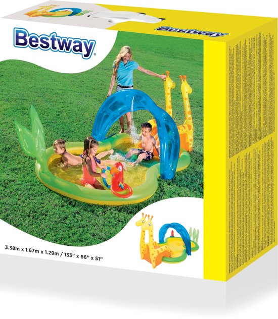 Bestway - Dierentuin speelzwembad - 338cm  x 167cm x 129cm
